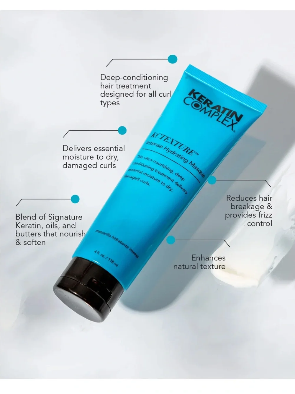 Keratin Complex Hydrating Hair Mask - Intensive Moisture Treatment